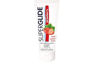 HOT Edible SUPERGLIDE jordgubb, 75 ml