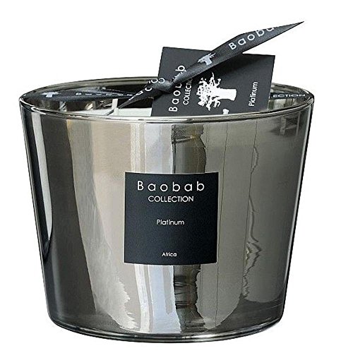 Baobab max10pla Platinum Bougie en Cire Bougie, 10 x 7 x 10 cm