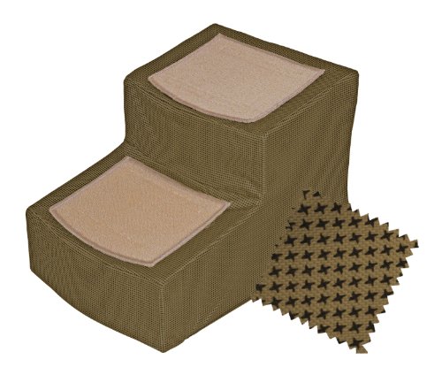 Pet-Gear-Designer-2-Step-with-Removable-Cover-Pet-Stairs-Tan