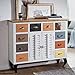 Produktbild Pharao24 Buntes Sideboard im Shabby Chic Design handgearbeitet