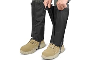 Adiwo Leg Gaiters, Gaiters for Men Women, Warm Hiking Gaiters, Waterproof Durable Snow Gaiters, Lightweight Warmth Gaiters Legging Gaiters for Cycling Walking Running Hunting Skiing Camping Climbing