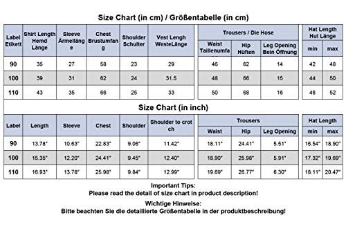 Zoerea 4tlg Baby Jungen Bekleidungssets Hemd + Hose + Weste + Hut Fliege Krawatte Kinder Anzug Gentleman Festliche Hochzeit Langarm Body für Frühling Herbst - 7