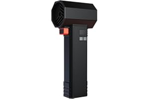 MENDUNER 2024 Thunder Turbo Trockner Gebläse, Helles Schwarz Batterie 8000 MAh Auto Trockner, 180000 U/min Auto Trockner Luftgebläse, Leistungsstarker Turbofan mit 11 Flügeln(nicht für Typ C)