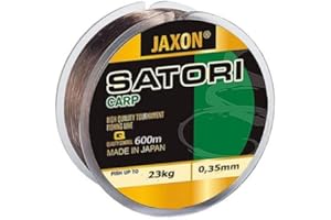 Jaxon Angelschnur Satori CARP 600m Spule Monofile Karpfen Schnur (0,35mm / 23kg)
