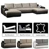 Trendiger Materialmix / Korpus, Armlehnen und Rückenlehne: Bezug aus Kunstleder 