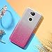 Produktbild EINFFHO Sony Xperia XA2 Plus Silikon Hülle, [2 in 1] Kristall Glänzend Gradient Glitzer Weich Silikon Handyhülle Schutz Etui Bumper Schutzhülle Case Handy Hülle für Sony Xperia XA2 Plus, rosa
