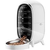 PETFIT Meow Pure Akıllı Otomatik Kedi Mama Kabı, 3L Kapasiteli, WiFi Kameralı, Mobil Uygulama Kontroll&uuml;, Sesli Komutlu, Beyaz