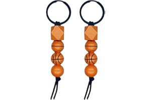 SIXDUTON 2 Pezzi Sport Palla Portachiavi, Pallacanestro Baseball Calcio Tennis Portachiavi Creativo Pendente Decor Regali di Basket per Feste Ricompensa