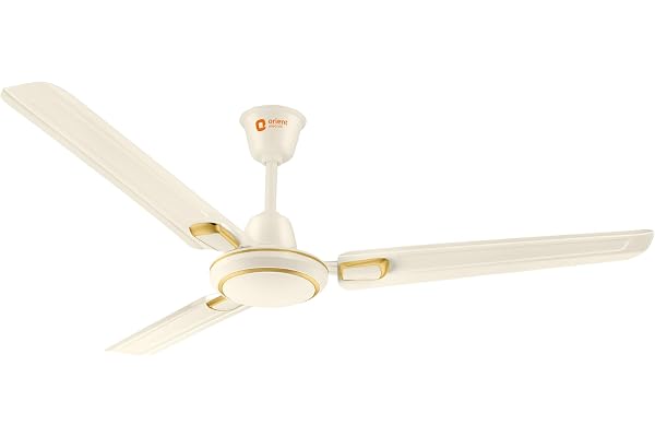 Orient Electric 1200 mm Pacific Air D co Decorative ceiling fan Powerful airflow BEE Star Rated 2-year warranty Ivory Gold, pack of 1