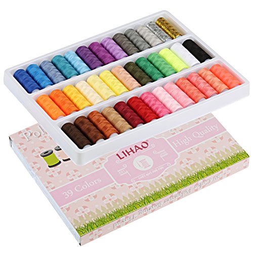 LIHAO 39x Nähgarn Polyester Multi Farben Set 200 Yard Sewing Thread Nähset - 4