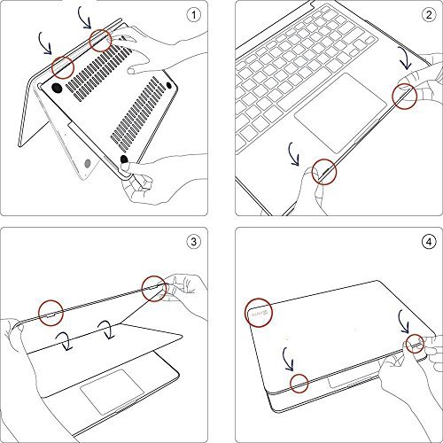 MacBook Pro 15 Retina Hülle Case, iNeseon Ultra Slim Gummierte Hartschale Tasche Cover Shell, US Golden und EU Transparent Tastatur Abdeckung Schutzhülle für Apple MacBook Pro 15.4 Zoll mit Retina Display Modell:A1398 (Golden) - 7