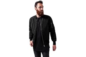 Urban Classics Chaqueta bomber otoñal para hombre, diseño clásico, chaqueta acolchada, ajustada y con un ajuste óptimo, chaqueta casual, tallas S - XL