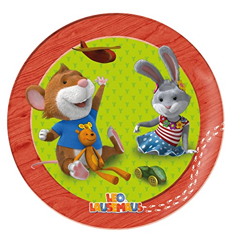 Leo Lausemaus 3tlg. Frühstückset Porzellan Teller Becher Müslischüssel - 4