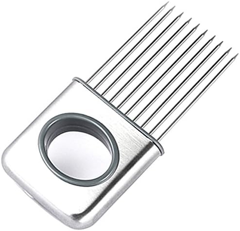 ShineVGift Easy Onion Holder Slicer Vegetable tools Tomato Cutter Stainless Steel Kitchen Gadgets