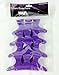 HAIR TOOLS Butterfly Hair Salon Section Clamps/Clips X12 PURPLE