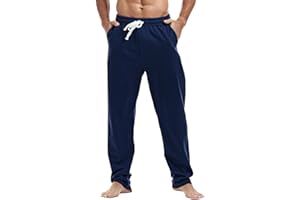 Amy Coulee Mens Joggers Bottoms Cotton Running Gym Tracksuit Bottoms Casual Straight Leg Sweatpants