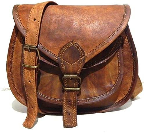 New Genuine Leather Women's Bag Vintage Shoulder Sling Crossbody Bag Purse