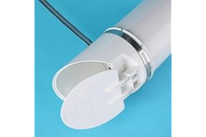 HEIBTENY Válvula antirretorno de desagüe de PVC, 50 – 160 mm, antiolores y protección contra insectos, filtro para tuberías de agua de lluvia, filtro para sistemas de drenaje exterior, desagües de