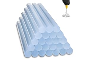 ENENES 30 Pack Clear Hot Glue Sticks 11 x 190 mm, Extra Long Strong Adhesive Glue Gun Sticks, Fast Drying, Ideal for DIY Crafts, Arts, Wood, Fabric, Repairs, and Home Projects