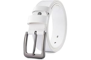 HYCOPROT Pasek Męski SkórzanyKlasyczne Akcesoria Jeans Pasek 38mm Szerokość Rozmiar Dostosowany Garnituru Odzież Męska Skórzany