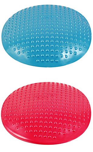 Preisvergleich Produktbild HUDORA - 4 Balancekissen sortiert, rot und türkis