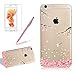 Produktbild Silikon Transparent Case für iPhone 6S, Ultradünn Weiches Rubber TPU Gel Handyhülle, Girlyard iPhone 6 Hülle Rosa Cherry Blossom Malerei Muster Flexibel Kristallklar Modisch Bunt Schutzhülle Bumper Case Cover für iPhone 6 6S (4,7 Zoll)