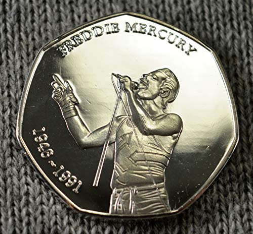 Freddie Mercury, Queen, Album commemorativo per Monete da 50 centesimi, in Argento