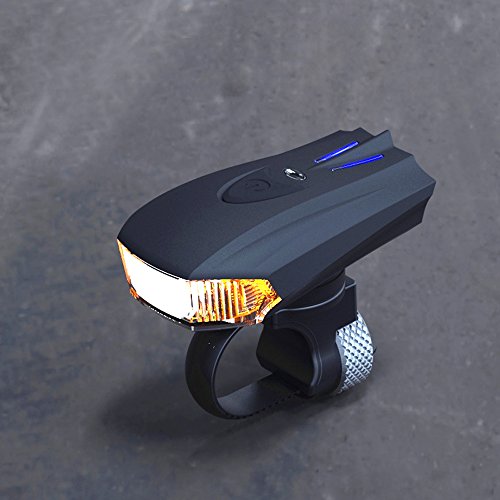 Sheny LED Fahrradbeleuchtung Fahrradlicht mit StVZO Zertifizierung USB wiederaufladbar 400 Lumen – 5Leuchtmodi Licht & Vibration Sensor Wasserdicht - 3
