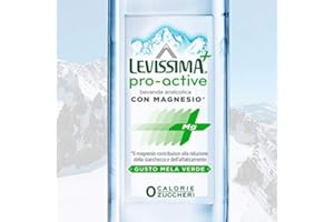 LEVISSIMA+ PRO-ACTIVE, con acqua minerale naturale Levissima e Magnesio 12X60cl