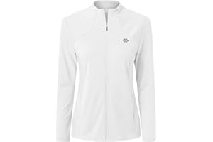 MoFiz Vestes de Sport Femme Vest Légère Manche Longue Sweat Zippé sans Capuche Survêtement de Course a Pied Respirante