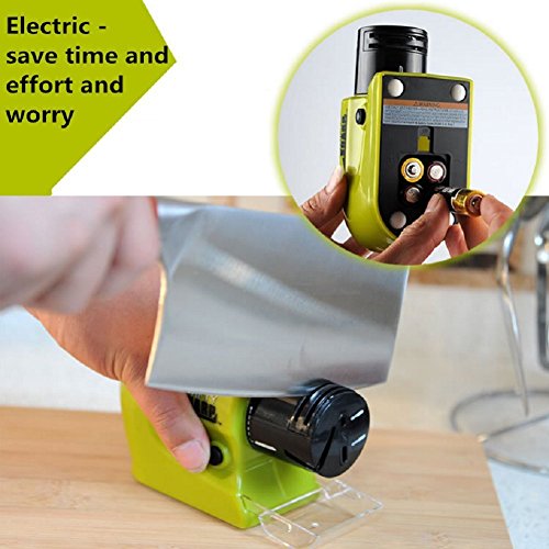 Multifunktionale Kitchen Elektrische Messerschärfer, Hohe Qualität Multifunktions-Home Kitchen Werkzeug Elektrische Schleifstifte Elektrische Messerschärfer für Küche Messer/Schere/Obst Messer. - 6