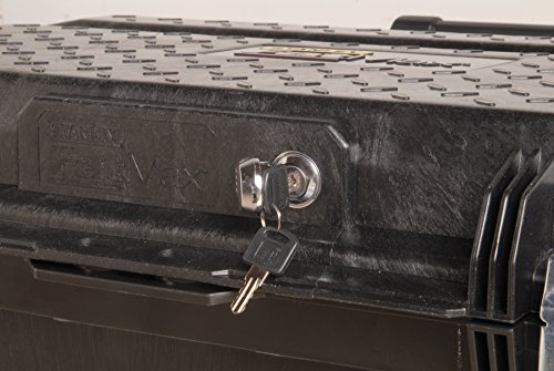 Stanley FatMax Mobile Montagebox „Structural Foam“, 113 Liter Ladevolumen, Schwerlasträder, Metallschließen, 1-94-850 - 6