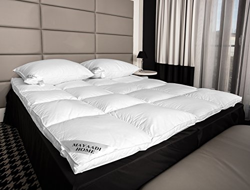 HS70 MATRATZENAUFLAGE MATRATZEN TOPPER AUFLAGE 90×200 cm ca 3600 Gr. DAUNEN – FEDERN 100 % NATUR - 4