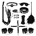 Produktbild KingSnow Sex SM 10 Pcs Sklaven Fesseln Sex Spielzeug für Liebespaar SM Liebhaber Frauen und Männer im Bett 10 Stücke in Schwarz Adult Sex Tools Bondage BDSM Ladies (Black) (Schwarz)