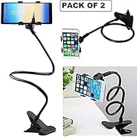 DRUMSTONE (Buy 1 GET 1 Free) Universal 360 Degree Flexible Mobile Snake Holder Stand Use in Office, Home & Bedroom Desk Table Clip for Phone(Assorted)
