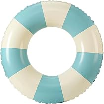 Veemoon – Bouée Géante Rayée 66 Cm – Gonflable – Piscine, Plage, Fête – Orange – Classique – Dégonflable, Facile à Ranger – Pour Enfants Et Ados