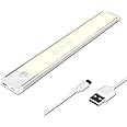 Muvit� LED 30 Motion Sensor Cabinet Light,Under Counter Closet Lighting Wireless USB Rechargeable Kitchen Night Lights,Battery Powered Light,Uniform Light for Wardrobe,Cabinet,Cupboard (Warm Light )
