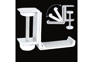 HACHERA Headset Stand, Suspensión del Soporte para Auriculares, Soporte Cascos Gaming, Headphone Stand Universal, Gancho para Auriculares Plegable, Soporte Auriculares Mesa, para Cable, Auriculares