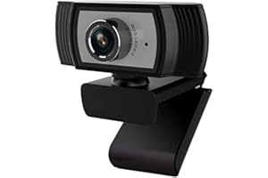 Heden Webcam HD, Appels et Enregistrements Vidéo Full HD 1080p, Gaming Stream, Deux Microphones, Petite, Agile, Réglable, PC/Mac/Portable/Tablette/Chromebook - Noir