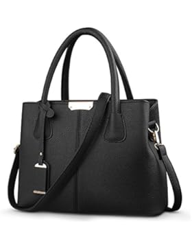 Greeniris Damen Handtasche PU Schultertasche Kunstleder Tote für Dame