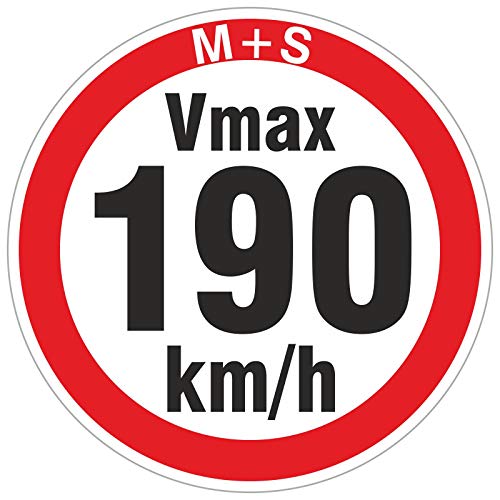 Preisvergleich Produktbild 190 km / h 50 Stück Geschwindigkeitsaufkleber Aufkleber Reifen Winterreifen Vmax Winterräder