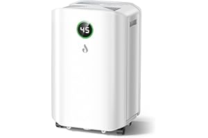 JYMIPA Luftentfeuchter Elektrisch 20L/Tag Automatische Entfeuchter mit Digitaler Feuchtigkeitsanzeige, 24H-Timer, 3L Wassertank, Kontinuierliche Entwässerung mit Ablaufschlauch für Wohnung, Keller,Wohnzimmer