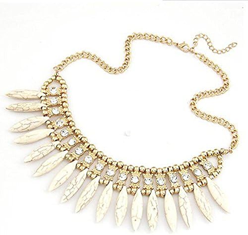 Women Fashion Crystal Pendant Chain Choker Chunky Statement Bib Necklace