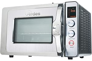 ‎ARDES ARDES - Dampfbackofen 30 Liter Elektrischer Dampf-Kleinbackofen mit 9 Garprogrammen Timer doppeltes Glas mit Zubehör CARLOMAGNO AR6430PR