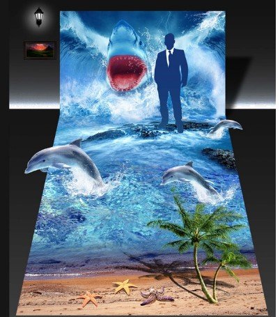 Preisvergleich Produktbild Wongxl 3D Bodenbeschichtungen Zum Wohnzimmer Schlafzimmer Badezimmer Balkon Kindergarten Mall Selbstklebenden Stock Aufkleber Wasserdicht Rutschfest 400cmX300cm