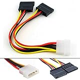 Ya puedes alimentar dos discos SATA desde un único conector de alimentación IDE.