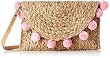  PIECES Damen Pcbecka Straw Cross Body Umhängetasche, Beige (Nature), 0,5x21x15 cm