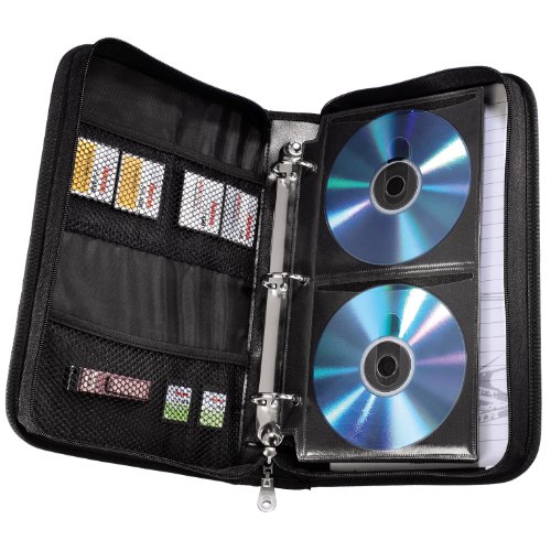 Hama Office Wallet 64 CD-Tasche im Büro-Ordner Design für bis zu 64 CDs blau / schwarz - 2