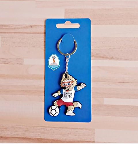 Kingken 2018 FIFA World Cup Football Mascot Kickball Keychain Souvenir Ornaments Gifts