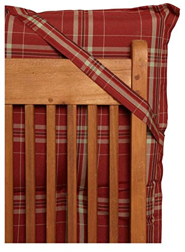 Kissen Gartenbank Rio Grande – Rubinrot - 3